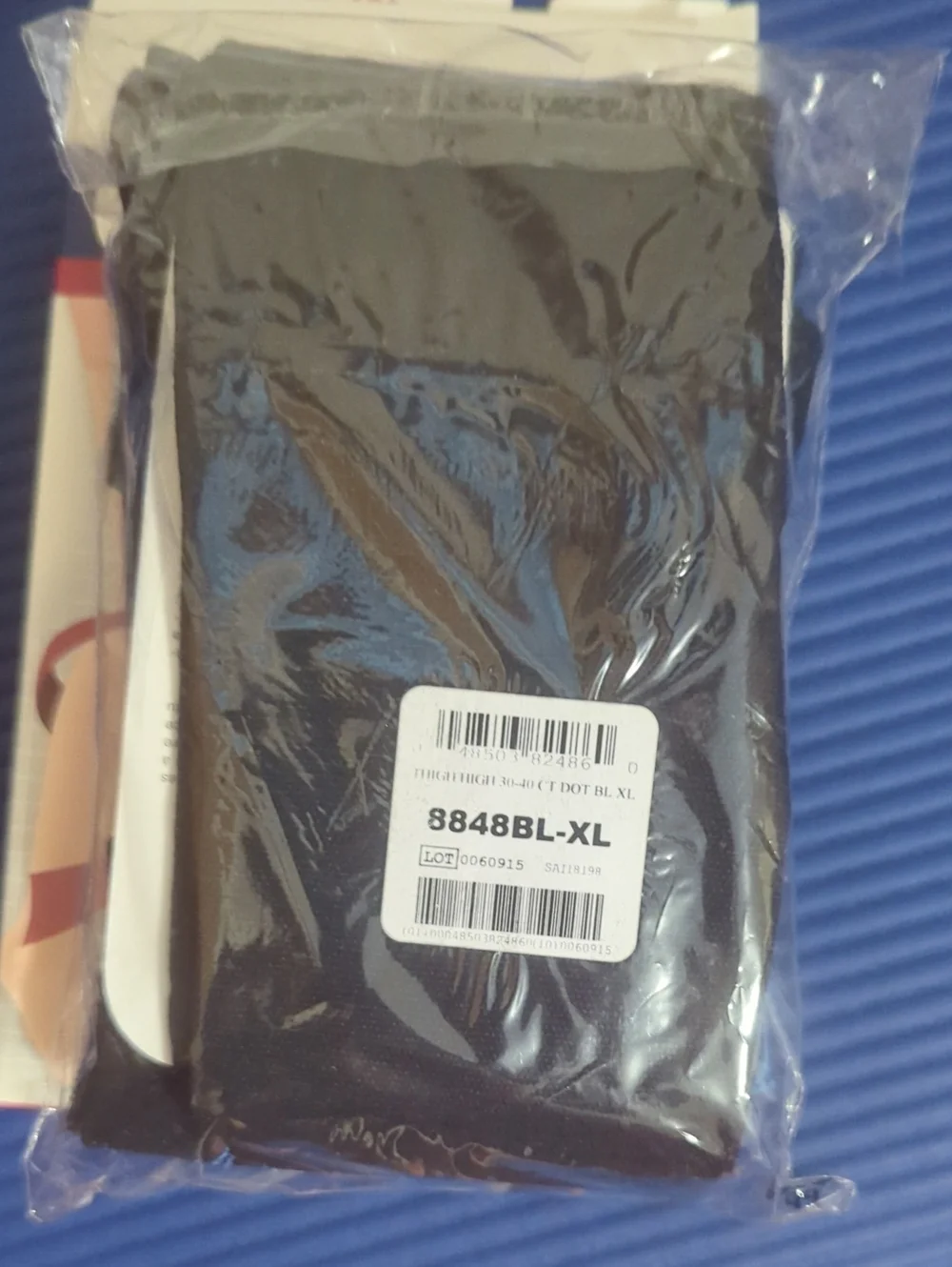 Truform Medical Compression Thigh High.tockings - Black (Men And Women) XL 30-40